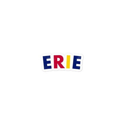 Erie Distressed Sticker