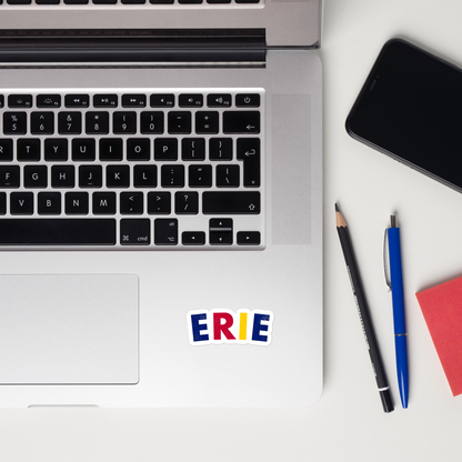 Erie Distressed Sticker